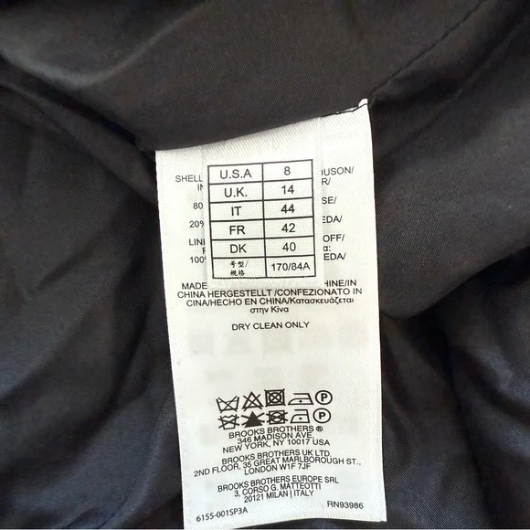 NWT!!! Brooks Brothers long velvet black dress size 8 US Retail 498$ - Picture 8 of 8